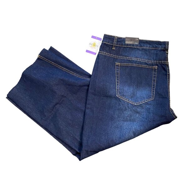 NWT Rue21 Womens 24 Jeans High Rise Ankle Straight Leg Dark Wash Raw Hem Plus - Picture 16 of 16